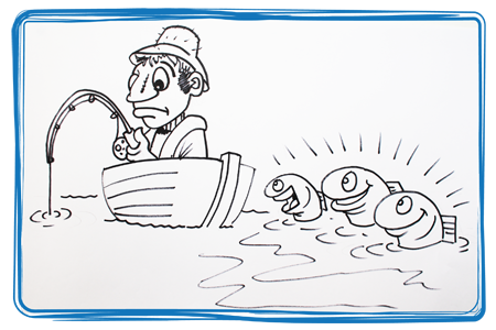 A Fisherman ‘gone fishin’